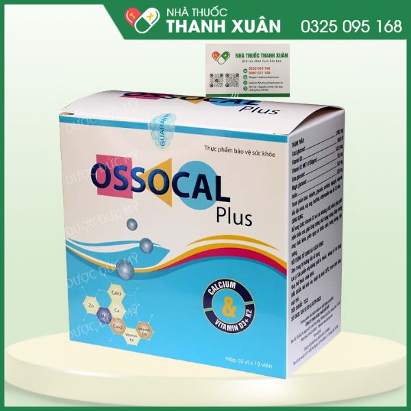 Ossocal Plus - Giúp bổ sung Calci; vitamin D3 và các khoáng chất